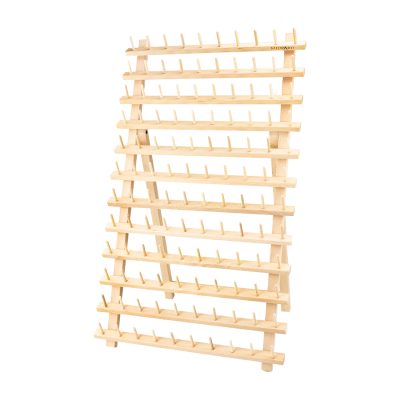 MILWARD SPOOL RACK 120 PEGS BEECH