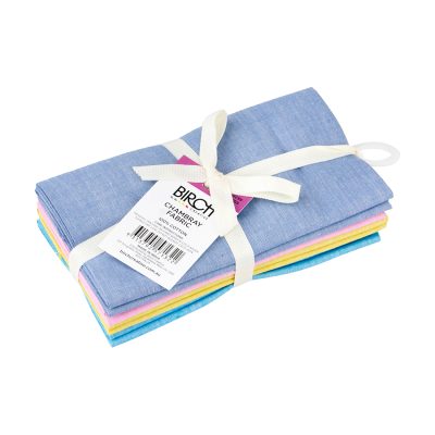 BIRCH FABRIC-CHAMBRAY 4PC FAT QUARTER