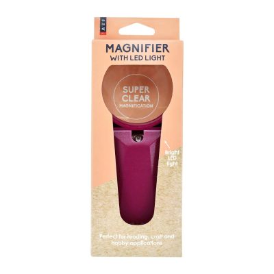 S.E.W. MAGNIFIER WITH LIGHT HAND HELD
