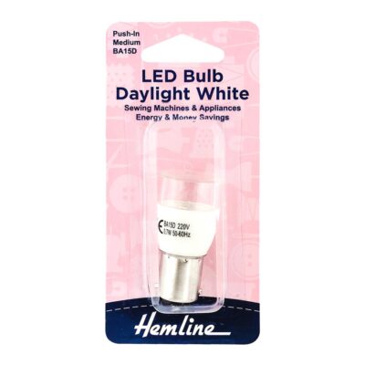 HEMLINE LED BULB 220V FOR SEW MACHINE PUSH IN