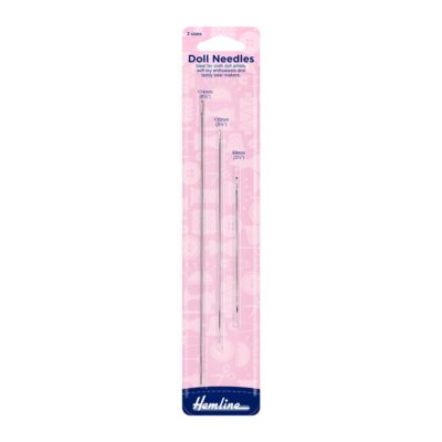 HEMLINE HANGSELL HAND NEEDLE - DOLL 3PACK 89MM 130