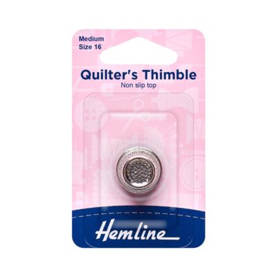 HEMLINE HANGSELL THIMBLE BRASS MEDIUM SIZE 16