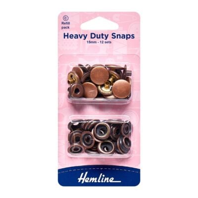 HEMLINE HANGSELL SNAP HEAVY DUTY 15MM