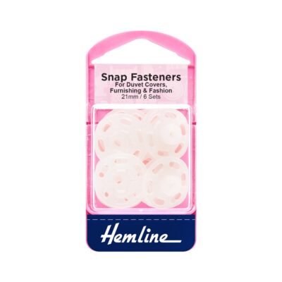 HEMLINE HANGSELL SNAP FASTENER PLASTIC / 6 SETS