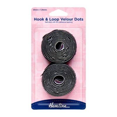 HEMLINE HANGSELL TAPE VELOUR SELF STICK 20MM