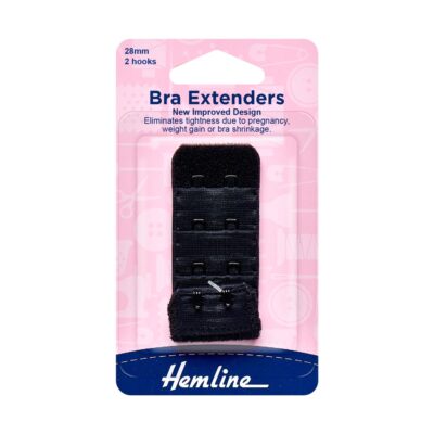 HEMLINE HANGSELL BRA BACK EXPANDER 28MM - 2 HOOK