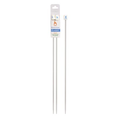 PONY STRAIGHT PAIR OF NEEDLES WITH ENDS