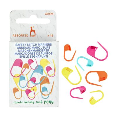 PONY SAFETY STITCH MARKERS PLASTIC