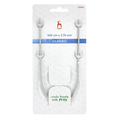 PONY CIRCULAR NEEDLES 100CM X 2.75MM