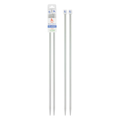 PONY STRAIGHT PAIR OF NEEDLES WITH ENDS