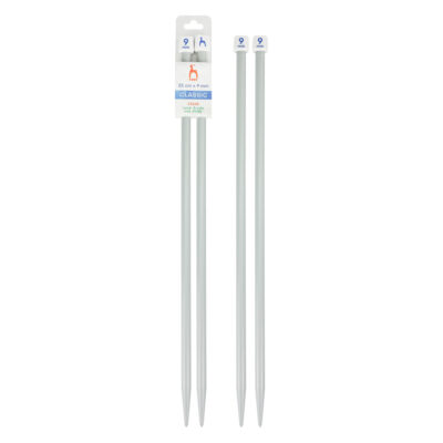 PONY STRAIGHT PAIR OF NEEDLES WITH ENDS