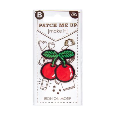 MOTIF IRON ON CHERRIES 3PK