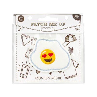 MOTIF IRON ON SUNNY SIDE UP EGG 3PK