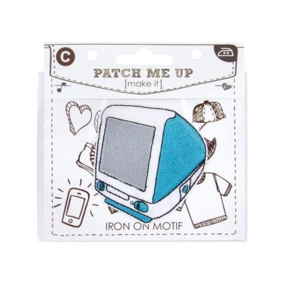 MOTIF IRON ON RETRO COMPUTER 3PK