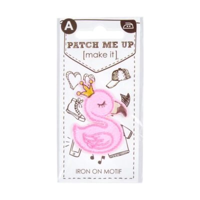 MOTIF IRON ON SWAN PINK 3PK