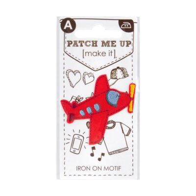 MOTIF IRON ON PLANE 3PK