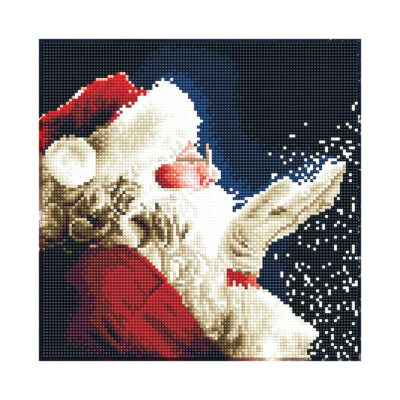 DIAMOND DOTZ DIAMOND ART -SANTA 30 X 30 CM