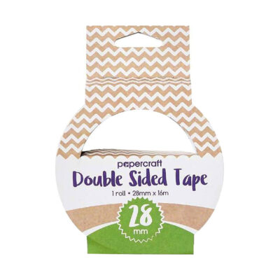 PAPERCRAFT ADHESIVE TAPE DOUBLE SIDED 28MM X 16M