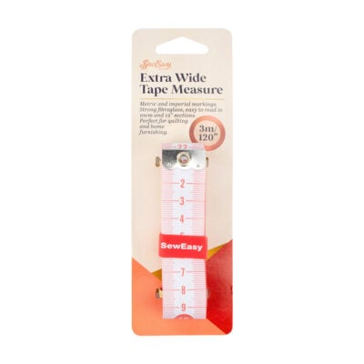 SEW EASY HANGSELL TAPE MEASURE QUILTERS EXT WIDE