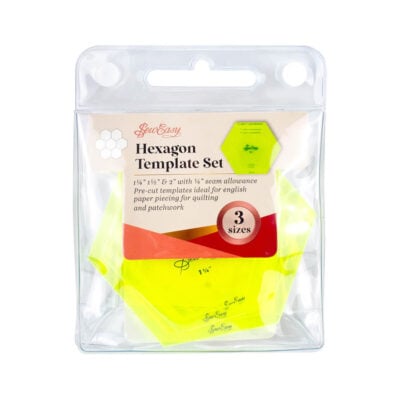 SEW EASY HANGSELL TEMPLATE SET WITH 1/4IN SEAM