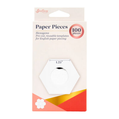 SEW EASY HANGSELL PAPER PIECES PRE CUT HEXAGON