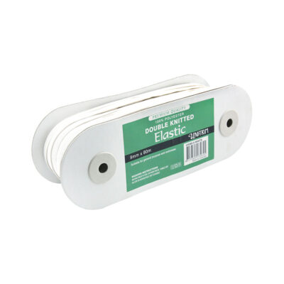 UNI TRIM ELASTIC DOUBLE KNITTED 9MMX80M
