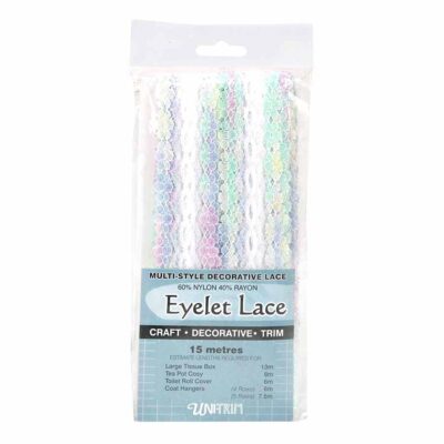 UNI TRIM EYELET LACE NYLON MULTI
