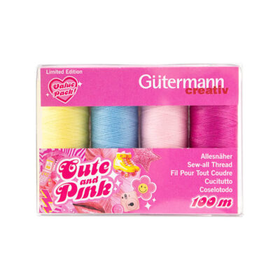 GUTERMANN CUTE & PINK BOX SET SEW-ALL THREAD 100M
