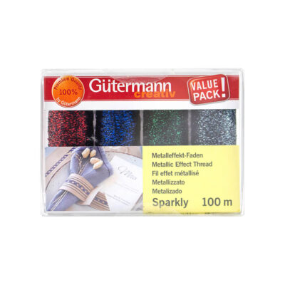 GUTERMANN SPARKLY BOX SET METALLIC SEWING THREAD