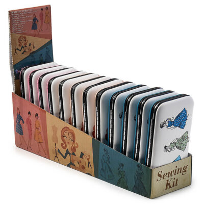 PRINTED PU SEWING KIT DISPLAY 12 PCS