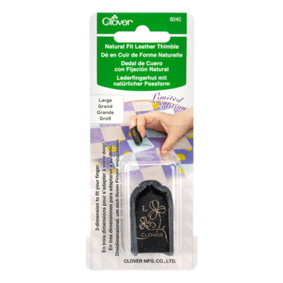 CLOVER NATURAL FIT LEATHER THIMBLE LARGE
