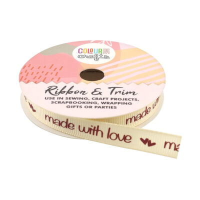 COLOURME PRINTED GROSGRAIN RIBBON 10MM X 5M