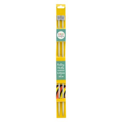 COLOURME KNITTING NEEDLE 25CM - 3.25MM ALUMINIUM