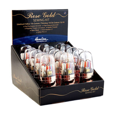 GENERIC SEWING KIT ROSE GOLD DISPLAY 15PC DISPLAY