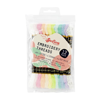 GENERIC EMBROIDERY THREAD 8M X 12 SKEINS STITCH