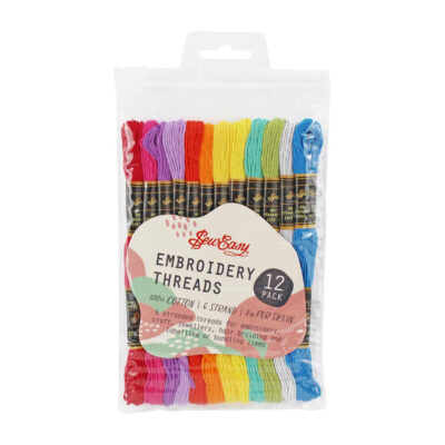 GENERIC EMBROIDERY THREAD 8M X 12 SKEINS STITCH