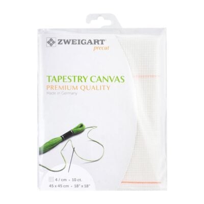 PRECUT ZWEIGART STRAMIN CANVAS 10 COUNT 45X45CM