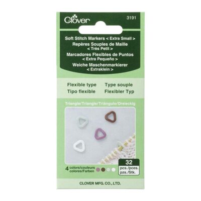 CLOVER SOFT STITCH MARKERS TRIANGLE - X SMALL