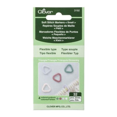 CLOVER SOFT STITCH MARKERS TRIANGLE - SMALL