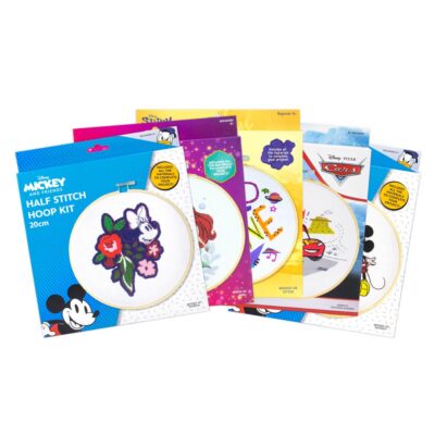 DISNEY HALF STITCH PRINTED HOOP ART KIT 20CM