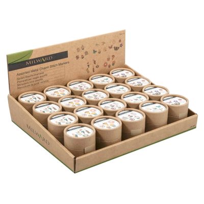 MILWARD CDU DISPLAY METAL STITCH MARKERS-20X POTS