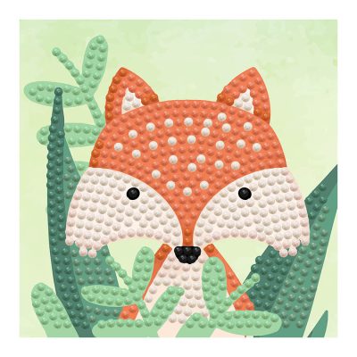 DIAMOND DOTZ 10.20CM X 10.20CM - WOODLAND FOX