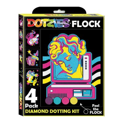 DIAMOND DOTZ 25.40CM X20.32CM -NEON RETRO CLASSIC