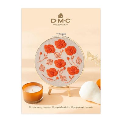 DMC EMBROIDERY BOOK - MONOCHROME 12 PROJECTS