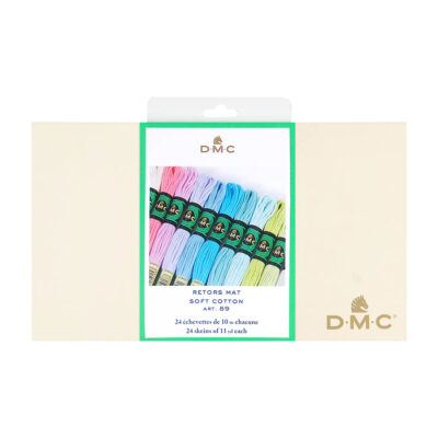 DMC SOFT COTTON NEW 24 COLOURS BOX COLLECTION