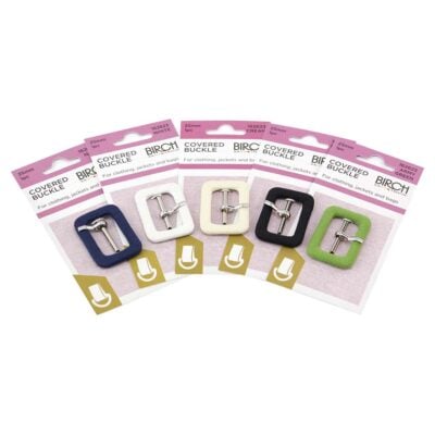 BIRCH BUCKLE FABRIC COVERED 25MM (1")